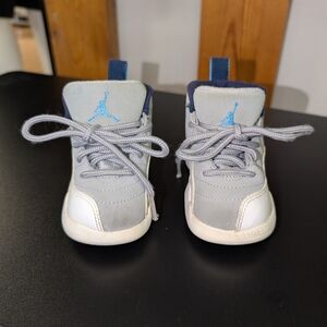 Kids' Gray and Blue Sneakers